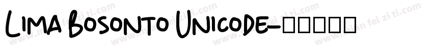 Lima Bosonto Unicode字体转换